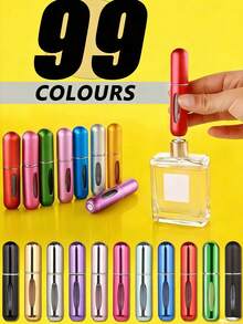 1/2/3/4/5 chiếc chai nước hoa mini 5ml du lịch, chai xịt có thể nạp lại, bình xịt nước hoa cầm tay, chai xịt nước hoa có thể nạp lại, chai nước hoa mini, chai xịt, hộp đựng chất lỏng mini cầm tay rỗng, chai xịt nước hoa có thể nạp lại có đáy - Nhiều màu, 5ml - Xem 13