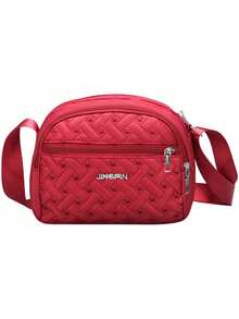 Túi đeo chéo nhiều lớp bằng vải Oxford mới, túi nữ, túi đeo vai thêu họa tiết, túi đựng điện thoại di động, túi vải nhỏ đựng đồ công sở, túi đựng điện thoại. - Nhiều màu - Xem 9