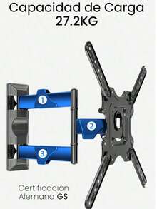 North Bayou Soporte de Pared para pantalla 32-55 |   Brazo Articulado |   Inclinación |   Extensible - Negro - Ver 6