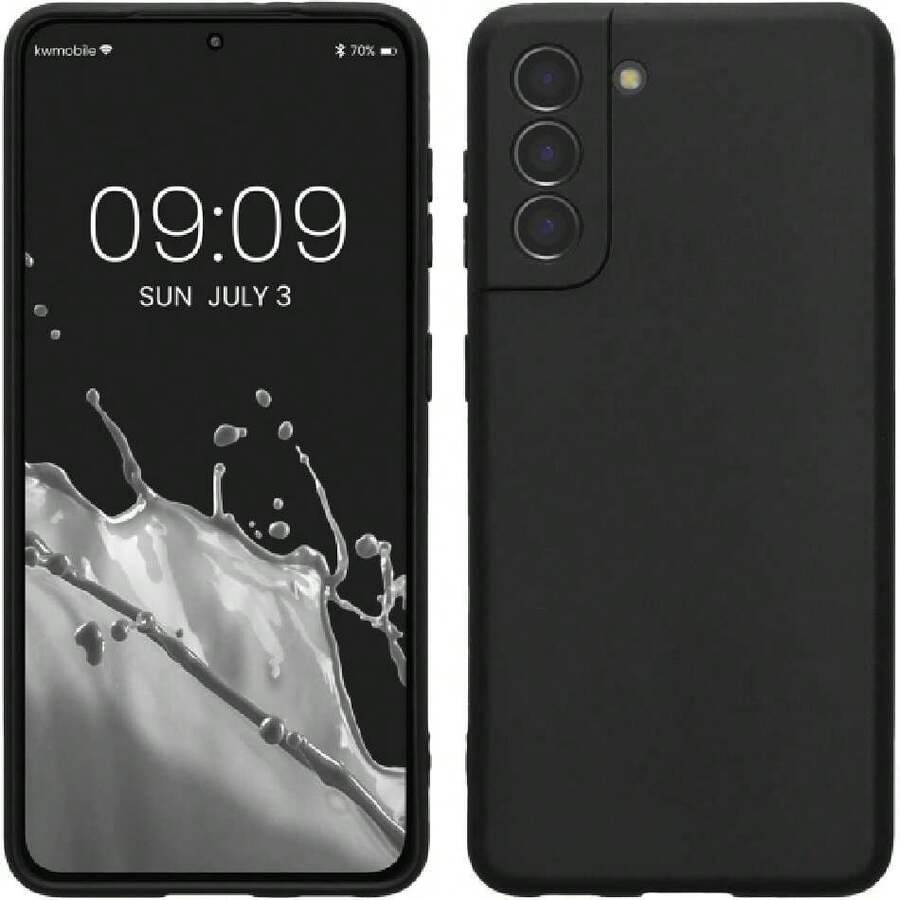 Case Compatible With Samsung Galaxy S21 - With Raised Edges - Suitable For Wireless Charging - Matte Black, 43341393 - Royal Blue - View 1