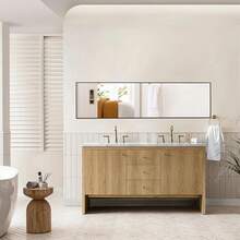 58"X19" Espejo de Body entero de alta calidad, marco de aleación de aluminio que garantiza la estabilidad, diseño de pie para el dormitorio, negro - negro recto - Ver 4