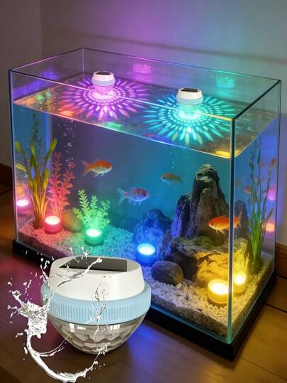 1个太阳能漂浮LED灯，户外桃形氛围灯，水面投影漂浮灯，太阳能供电，自动开关，RGB渐变照明，防漂移穿孔，防水设计，漂浮在水面上，非常适合水下照明、池塘装饰、浴缸氛围、水族箱照明、水面氛围照明、派对装饰、泳池派对氛围照明。