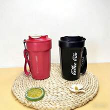 Cốc cà phê du lịch bằng thép không gỉ 316, kiểu dáng mới dành cho nữ, cốc latte cầm tay tiện dụng, cốc giữ nhiệt cao cấp sang trọng bằng thép không gỉ dành cho nam. - trắng - Xem 6