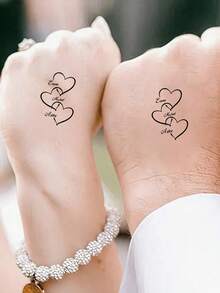 Custom Name Heart Temporary Tattoo Stickers, Personalized Photo Face Temporary Tattoo Stickers, Congratulations 2025 Graduation Party, Custom Graduation Tattoo Stickers, Graduation Party Favors, Graduation Party Decorations - Multicolor - View 4