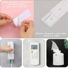 16件套婴儿房电源插座整理架，壁挂式粘钩插座电线整理器，强力无缝壁挂式电线整理器带支架 - 彩色 - 查看 3