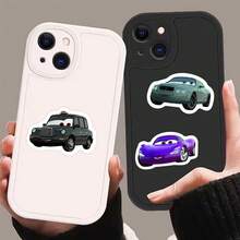 Disney 58張汽車貼紙、汽車貼紙、汽車貼紙、汽車派對禮物、汽車卡通貼紙、防水貼紙、貼紙，可用於書籍、日記、手機殼、筆記型電腦、平板電腦、水瓶，適合作為節日、生日禮物或獎勵貼紙、禮物裝飾 - 彩色 - 查看 4