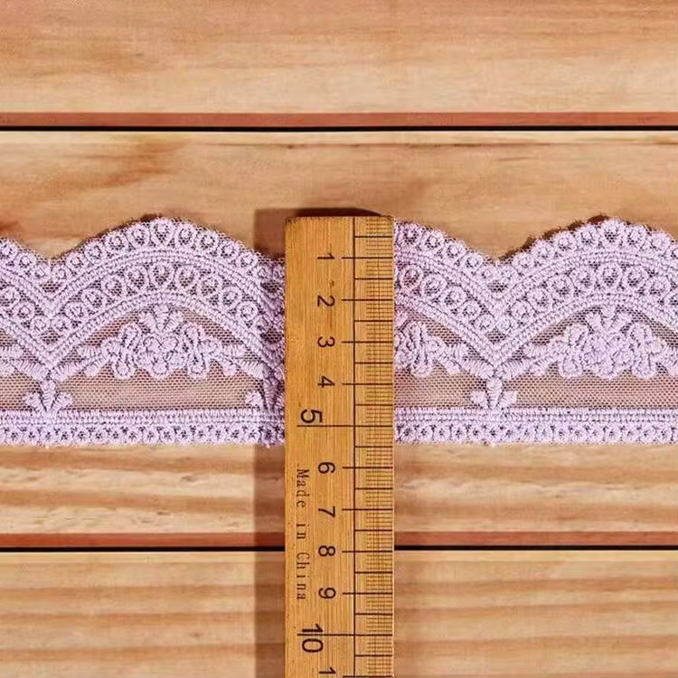 5.5cm Wide Vintage Floral Embroidered Lace Trim, 1/5 Yard Mesh Lace Suitable For Wedding Dress, DIY Clothing, Curtains, Romantic Handicrafts, Doll Clothes, Home Decor And Beginner Sewing - Multicolor - View 11