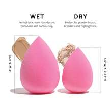Practical AOA Studio Collection Makeup Sponge Set Latex Free And High-Definition Set Of 6 Makeup Wonder Blender For Powder Cream And Liquid, Super Soft Wonder Beauty Cosmetic - 1 - 查看 7