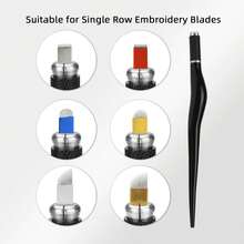 1pc Manual Microblading Pen Handle, Eyebrow Lip Tattoo Needle Blade For Permanent Makeup - Black - View 7