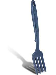Forchetta flessibile in silicone resistente al calore, grande forchetta da cucina antiaderente, utensile versatile per mescolare gli ingredienti, schiacciare il cibo, sbattere le uova, cuocere - Blu scuro - Visualizzare 10