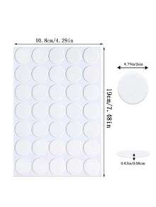 35/70pcs/Set Clear Double-Sided Tape For Balloon Decoration, Multi-Purpose Adhesive For Home Use - White - View 9