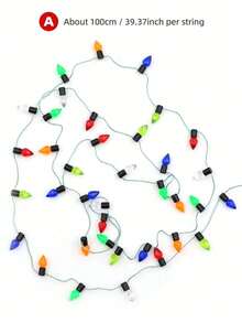 1m Doll House Mini String Lights: 1/12 Scale Miniature Realistic Lighting Fixtures, Suitable For New Year, Easter, Holiday Celebrations, Party Decor Scenes (Random Light Colors) - Multicolor - View 7