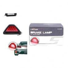 2 Luz LED Antiniebla Trasera para Auto Lámpara de Advertencia Triangular de Alta Intensidad Luz de Freno/Advertencia Impermeable para Vehículos Mejora Visibilidad en Niebla y Lluvia Compatible con Casi Todos los Carros de 12V - A - Ver 5