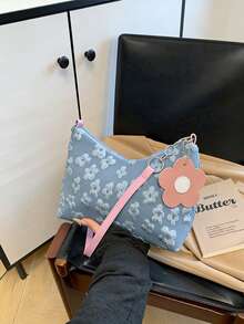 New Fashion Women's Handbag, Pleated Crescent-Shaped Bag, Casual Chic Korean Style Shoulder Bag, Commuting Crossbody Bag - Multicolor - View 16