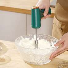 Electric Milk Frother & Egg Beater, Mini Handheld Milk Foamer & Mixer For Home Use, Suitable For Whipping Egg Whites And Cream - Multicolor - View 7