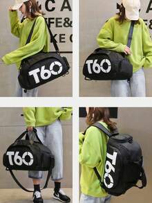 1pc Functional Large Capacity Backpack, Unisex Multi-Purpose Travel Bag. Made Of Waterproof Oxford Cloth, Resistant To Tearing And Splashing. Versatile Hand-Held And Backpack Design, Adjustable And Padded Shoulder Straps To Relieve Shoulder Pressure For Long-Term Wear. Convenient Top Handle For Flexible Carrying. - Multicolor - View 10