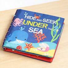 Black & White Cloth Book, Early Education Book With 3D Tail, Baby Won't Bite, Infant Cognitive Toy - Multicolor - View 16