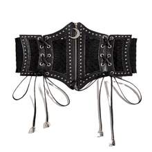 1PC Elastic Waist Belt For Men And Women, Decorative Slim Belt, Slimming Design, Suitable For Dresses / Suits / Trench Coats, Suitable For Daily Casual Wear And Various Occasions, Gift For Birthday / Mother's Day / Halloween - Đai lưng màu đen B12 Moon - Xem 5
