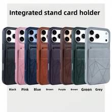 Uxurious, Durable 2-In-1 Faux Pickup Truck Bag-Style Phone Case, Compatible With IPhone 17 Pro Max/17 Pro/17 Air/17/16 Pro Max/16 Plus/16/15 Pro Max/15 Pro/15/14 Pro Max/14 Pro/14/13/12/11. Includes A Stand And Credit Card Slot, Shock-Absorbing And Water-Resistant, Shock-Proof And Scratch-Resistant, Full-Coverage Design. - Brown - View 10