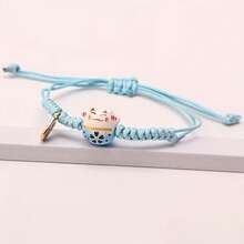 Ceramic Cat Couple Braided Bracelet, Handmade Lucky Cat Red String Bracelet, Cute Japanese Style Girlfriend Gift - Red Ceramic Cat - View 12