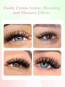 12 sợi 0.07 C D NAGARAKU 5D Bouquet Eyelashes Extension Abonnie 5D Flower Lashes Spikes Eyelash Extensions Fluffy Volume Fans Wispy Clusters Lash Makeup - Xem 5
