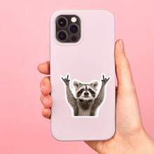 1/3 Pieces Of Swinging Raccoon Stickers, Fun And Cute Raccoon Car Stickers, 3-Inch Stickers For Car, Laptop, Wall, Window, And Bumper. - 1 Piece 3 Inches - View 8