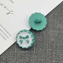 10/16/24 chiếc cúc nhựa tròn nhiều màu sắc dễ thương hình nơ, kích thước 1.8cm/0.71inch, thích hợp để đan len, may quần áo DIY, thủ công mỹ nghệ, đồ dùng nghệ thuật, phụ kiện may vá. - cung tròn - Xem 12