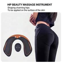 AXH. 可充电臀部按摩器、智能臀部按摩器、臀部贴片、臀部增大、臀部提拉、健身贴片、家用设备、臀部塑形训练器 - 黑色 - 查看 8