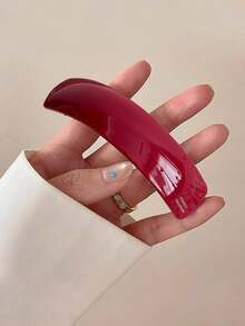 1pc/4pcs/6pcs High Quality Fashion Hair Clips, Spring Clamps, Large French Style Hair Clips For Girls, Hair Accessories, Shiny Oval Arch Hair Clips, Head Accessories, Hairpin - Multicolor - View 19