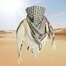 Military Shemagh - Tactical Cotton Arabic Keffiyeh Scarf - Tactical Head And Neck Scarf For Men And Women, 43372740 - 酒紅色 - 查看 6