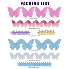 Paquete de pezoneras, pegatinas corporales de estilo rave, cubiertas para pezones para mujeres, cubiertas de pecho en forma de corazón y estrella - Multicolor - Ver 7