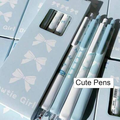 1 طقم/4 أقلام قبضة ناعمة إرجونومية، أقلام جافة سريعة عالية الجودة للطلاب في الامتحانات، أقلام جاف قابلة للسحب بحبر أسود 0.5 مم