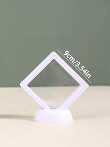 透明PE膜首饰包装盒，防水防氧化便携式首饰盒，适用于戒指、耳环、项链、耳夹等，3D独立悬浮框膜，适合日常使用、家居装饰、公寓装饰、浴室用品、户外旅行必备、返校用品。 - 彩色 - 查看 11