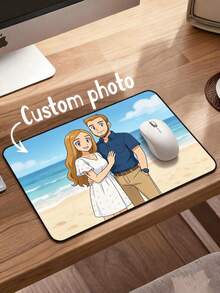 1pc Customized Photo Mouse Pad, Personalized Mouse Pad, DIY Exclusive Mouse Pad, Office Supplies And Computer Desktop Decor, Gaming Mouse Pad, Customized Photo Mouse Pad Office Desk Accessories Desk Accessories Office Accessories - Style 4 - View 2