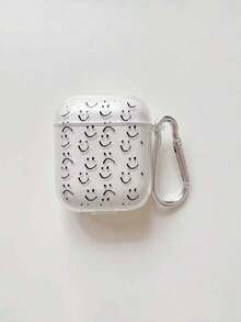 1pc Black Smiling Face Pendant Earphone Protective Case, Soft Cover Compatible With Apple 1/2, 3/Pro/Pro2 - Multicolor - View 12