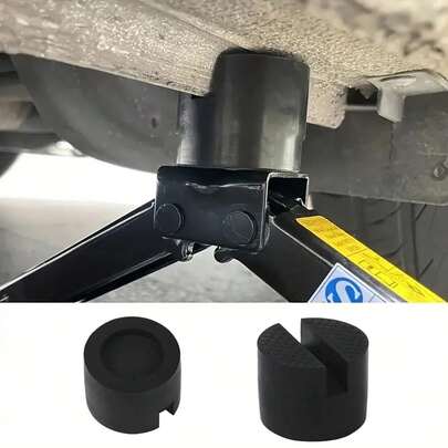 1 pieza Almohadilla antideslizante para gato de coche, adaptador de ranura de gato de goma negra, accesorios para la protección del vehículo