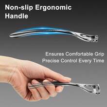 2-Pack Stainless Steel Vegetable Peeler Set, Professional Y-Shaped & I-Shaped Fruit Peelers, Ultra Sharp Potato & Carrot Peeler With Non-Slip Ergonomic Handle, Durable Kitchen Gadgets For Home - 銀色 - 查看 7