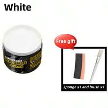 50g Leather Seat Repair Paste, Color Restoration Paste, Suitable For Shoes, Bags, Sofas And Furniture. Available In Black, Brown And White. - Multicolor - View 10