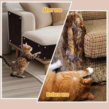 Cat Scratch Furniture Protector Automatic Adhesive 3-In-1 Protective Sofa Leather Furniture Pad Replacement Cat Tree Stand DIY Pet Scratch Protector - 40*300cm - View 10