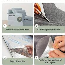 1pc/2pc Cat Scratch Post With Adhesive Fabric - Durable Self-Adhesive Rug For Furniture Protection, Removable Wall And Sofa Protector, Indoor Cat Scratch Board, Cat Scratch Solution | Modern Cat Furniture | Durable Scratch Post - 39.3 X 11.8 - View 4