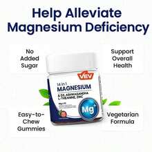VEV Magnesium Complex Gummies For Mood Resilience – 14-In-1 Sugar-Free Vegan Formula With Ashwagandha, L-Theanine, D3 & Zinc, Supports Cortisol Balance & Focus, 90 Count Mixed Berry - 2 - Xem 4