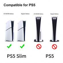 3pcs PlayStation5 Slim Console Dust Cover Sticker Set, Dust And Scratch Proof, Effectively Blocks Suspended Fibers, Particles And Hair, Enhances Gaming Experience - View 7