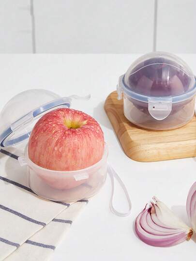 1Pc Onion Storage Container And Tomato, Lemon, Apple Production Saver Stand, Portable Fruit And Vegetable Food Storage Container, For Use In The Refrigerator