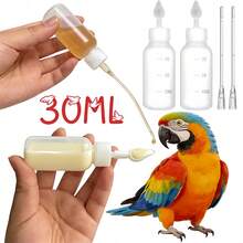 30ml Baby Bird Feeding Kit, Parrot Milk Powder Feeder, Chick Feeding Bottle With Graduated Scale, Bird Feeding Spoon, Feeding Tube, Bird Feeding Tools - Spoon + Tube Set 14pcs - View 1