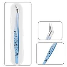 不锈钢睫毛镊子 高精度防静电睫毛镊子 卡通睫毛嫁接镊子 假睫毛专用 专业美容化妆工具 - 彩色 - 查看 8