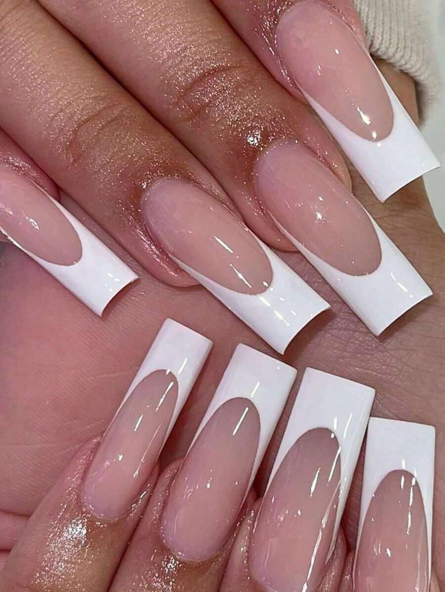 Fashionable French Style False Nail Tips Press On Nails Nail Supplies - Multicolor - View 1