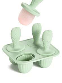 一套硅胶冰淇淋和母乳冰棒模具，可制作完美顺滑的甜点，适合家庭和聚会。派对冰棒模具，趣味设计模具，耐用硅胶模具，冰淇淋制作用品。 - 彩色 - 查看 12