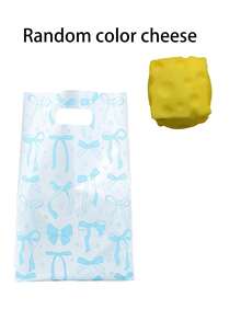 1/2pcs Stress Relief Triangle Cheese Squeeze Toy, Slow Rebound Squishy Cheese Shaped Fidget Toy, Soft Texture Anxiety Relief Gadget With Random Color Gift Bag - Multicolor - View 16