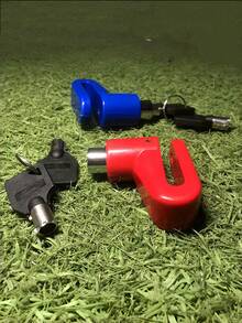 1个高强度紧凑型自行车碟刹锁，采用ABS/锌合金防盗U型锁制成，适用于山地车、摩托车、电动滑板车、三轮车。手动操作，防腐蚀，流线型设计，经久耐用，便携，表面抛光。 - 彩色 - 查看 7