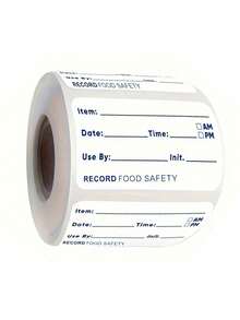 Haus Hana 500pcs/Roll, Waterproof Disposable Use Sticker Labels For Fridge/Freezer Food Storage, Suitable For Recording Expiration Dates, Kitchen Supplies - Multicolor - View 7